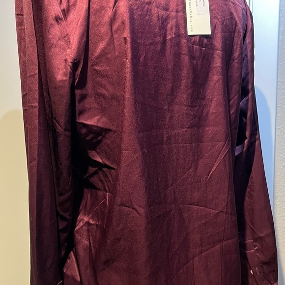 Paparazzi purple dressy blouse NWT button up top - Picture 9 of 16